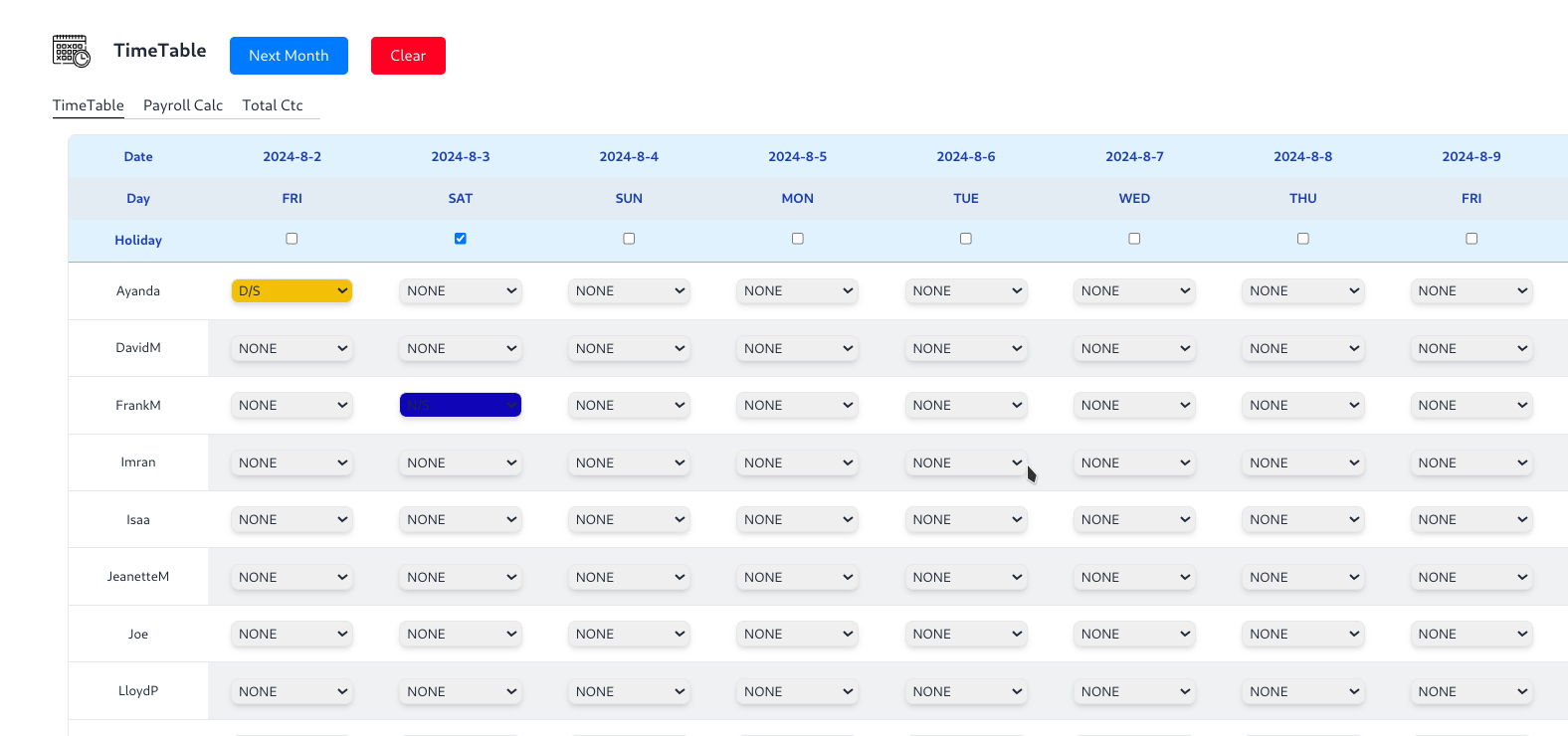 V2 Global – Workforce Scheduling screenshot